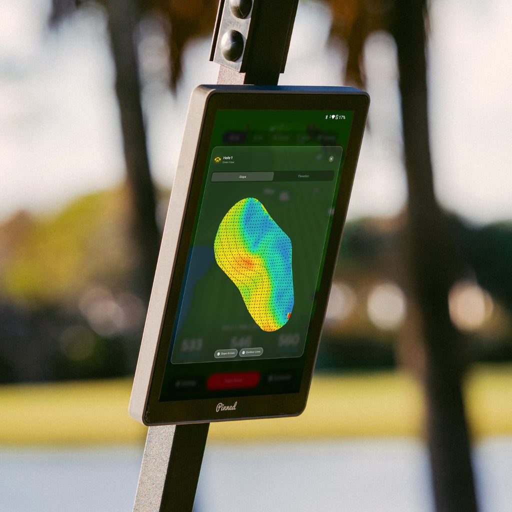 Pinned Caddie displaying a golf course map